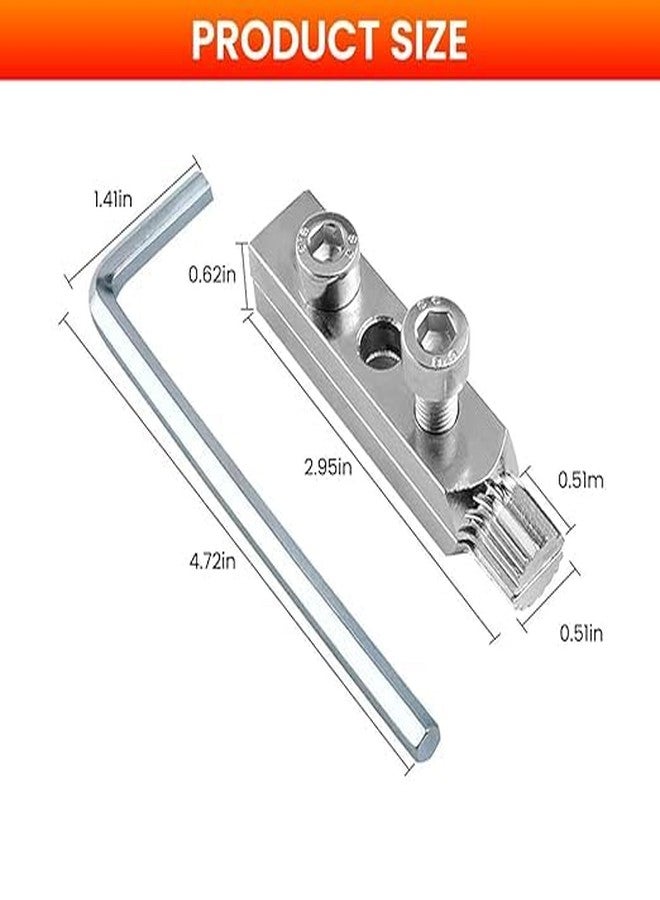 SUNBEET أداة استخراج الأسلاك المكسورة لصمام زاوية صنبور صن بيت، أداة استخراج الصمامات المكسورة القابلة للتعديل، أداة استخراج البراغي العالمية، أداة إزالة البراغي المكسورة للخيوط المتآكلة مقاس 1/2 بوصة و 3/4 بوصة، مصنوعة من الفولاذ المقاوم للصدأ - Image 3